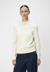Object HIGH NECK - Jersey de punto - white sand