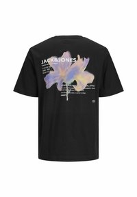 Jack & Jones JCOSTAGGER TEE SS CREW NECK - T-shirt con stampa - black