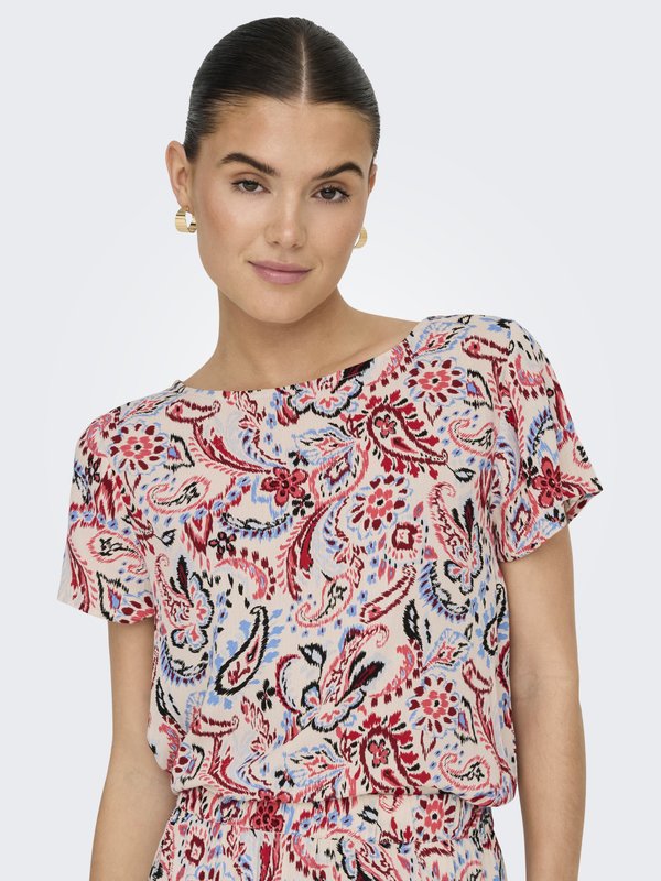 JDYBREEZE - Print T-shirt - sandshell2