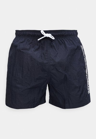 Emporio Armani EMBRIODERY LOGO BOXER - Μαγιό σορτς - blue