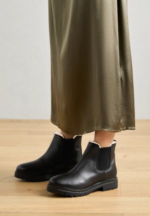 LEATHER - Støvletter - black