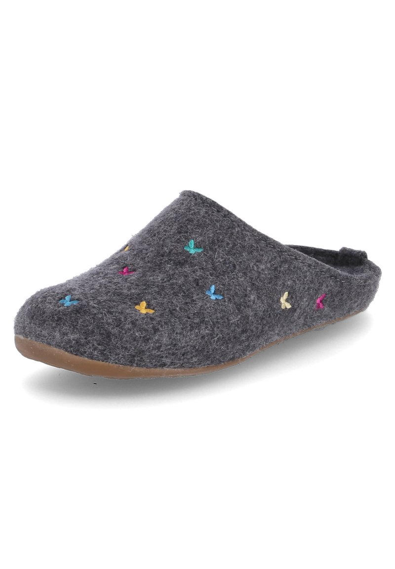Haflinger EVEREST FARFALLINE - Hausschuh - grau