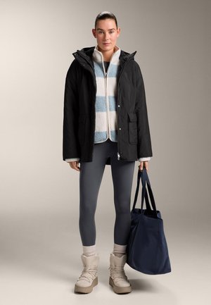 OYSHO SOFT SHOPPER WITH ZIP  - Bevásárlótáska - dark blue