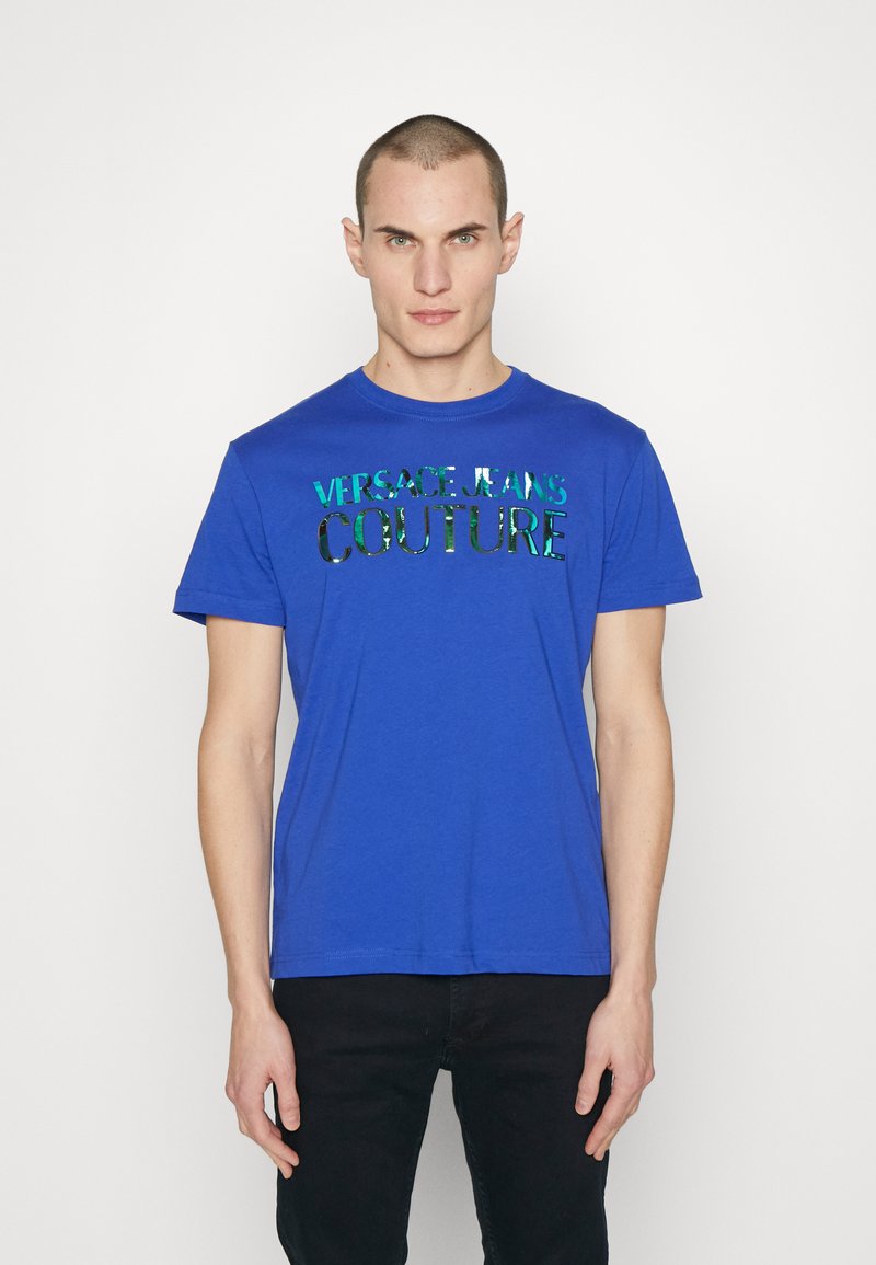 Versace Jeans Couture Print Tshirt blue Zalando.de