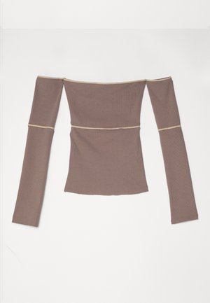 LONG SLEEVED - Hosszú ujjú felső - taupe