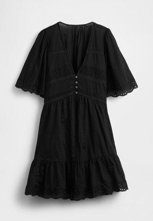 FLUTTER  MINI DRESS - Φόρεμα ημέρας - true black