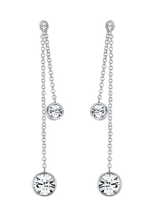SPARKLING BASIC - MIT KRISTALLEN VON SWAROVSKI® - Øreringe - silberfarben