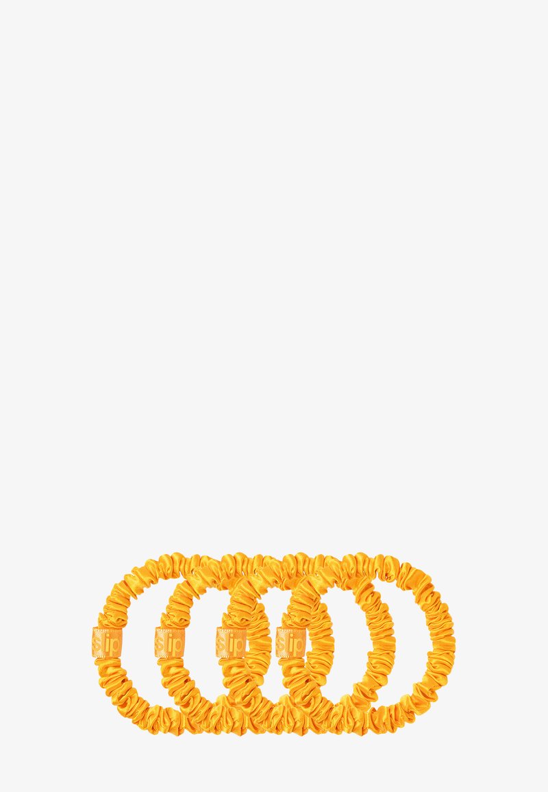 Slip - SLIP PURE SILK SKINNY SCRUNCHIES - Håraccessoar - golden, Förstora