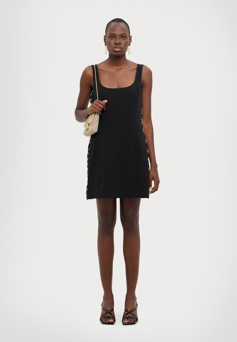 michael kors lace up dress Michael Michael Kors Waist Lace-Up Women's Dress Black : MD