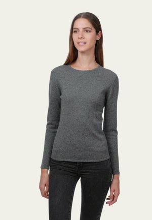 COL ROND - Pullover - gris foncé