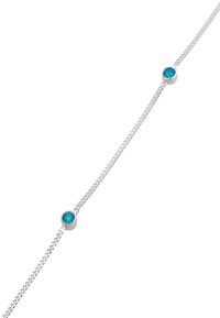 Elli SPARKLING BASIC - MIT KRISTALLEN VON SWAROVSKI® - Ankelkæder - blau