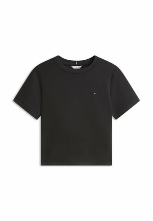Tommy Hilfiger, INTERLOCK BOXY C-NK SS TEE - INTERLOCK ESS - T-shirt basique - black