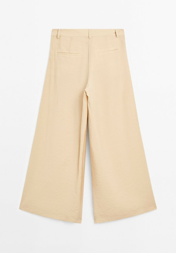 PALAZZO WITH DARTS  - Trousers - beige3