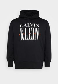 PLUS SERIF FONT GRAPHIC HOODIE - Sweatshirt - black