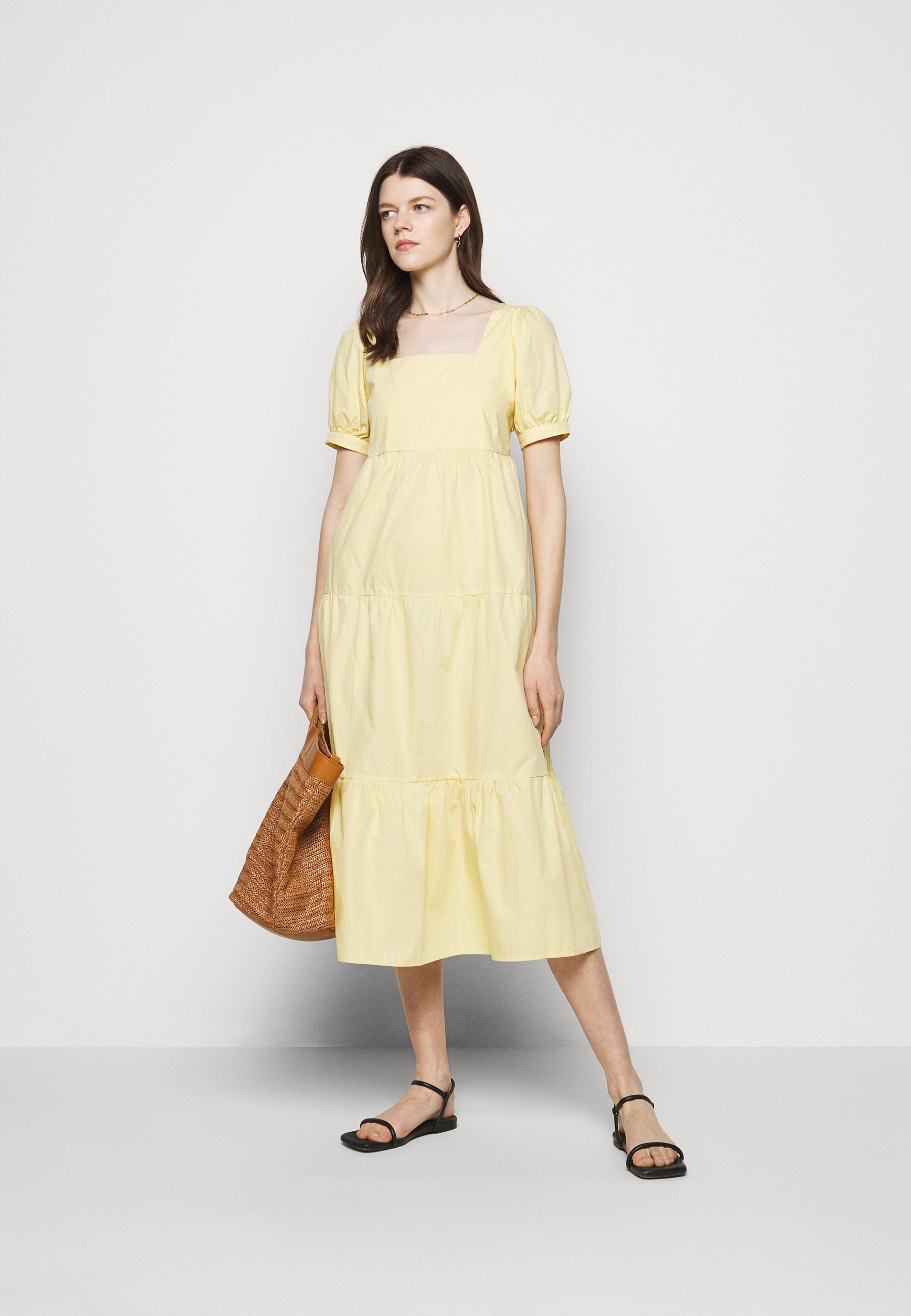Faithfull the brand AYLAH MIDI DRESS - Vestito estivo - plain banana/giallo  - Zalando.it