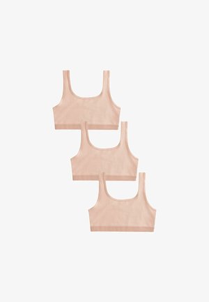 Next, REGULAR FIT SCOOP CROP 3 PACK - Top - beige