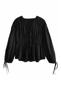 LAYERED REGULAR FIT - Bluse - black