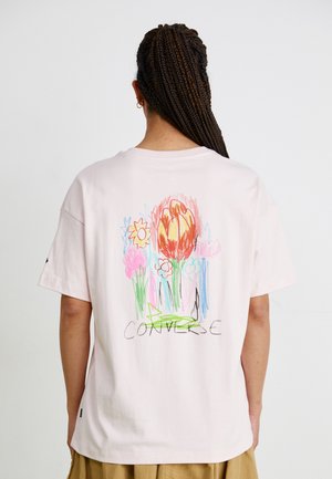 SUMMER FLOWERS LOOSE - T-shirt med print - blush hush