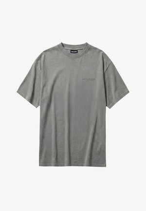 Pegador, LOGO OVERSIZED TEE - T-shirt basic - vintage grey/grey