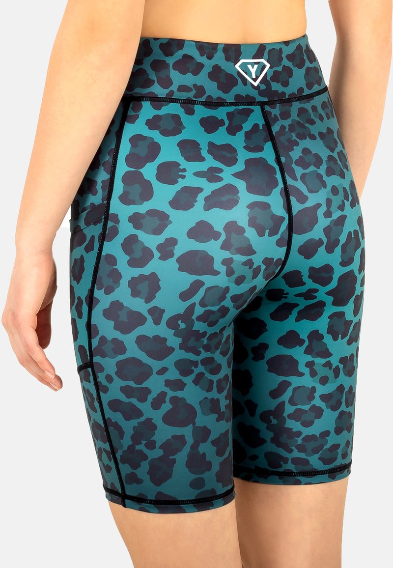 Damen Sportbekleidung | Yoga Hero BIKER SHORTS GREEN LEOPARD Tights green leopard/grün - SX32872 Damen Sportbekleidung | Yoga Hero BIKER SHORTS GREEN LEOPARD Tights green leopard/grün - SX32872