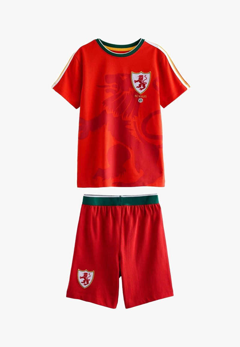 Next REGULAR FIT SET - Šortky - red yellow green wales