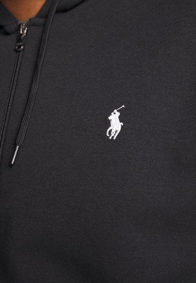 Polo Ralph Lauren Big & Tall DOUBLE KNIT FULL ZIP HOODIE - Camisola com fecho - black