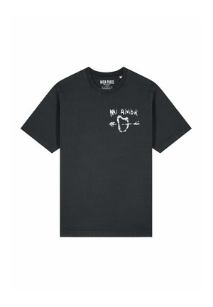 UNISEX HEAVYWEIGHT   - T-shirt print - washed black