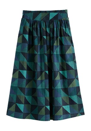 Seasalt Cornwall, SEASALT CORNWALL MEVAGISSEY SKIRT - Jupe trapèze - teal - blanket geo estuary