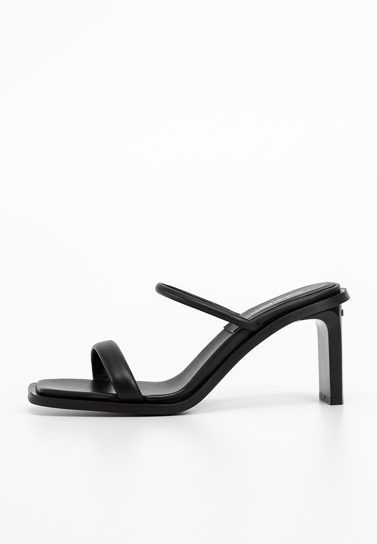 Calvin Klein Jeans Muiltjes met hak zwart Calvin Klein Jeans Muiltjes met hak zwart