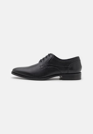 LEATHER - Zapatos con cordones - black