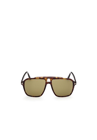 Tom Ford AUTARI - Sluneční brýle - dark avana dark green
