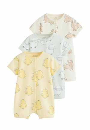 REGULAR FIT - ROMPERS 3 PACK   - Jumpsuit - yellow easter character button through