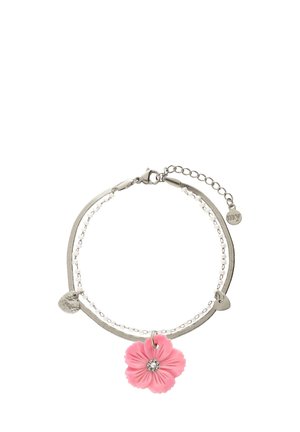 DOUBLE WITH FLOWER - Armband - silver-coloured