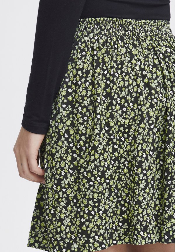 IHAYA - Mini skirt - sprucestone flower aop2