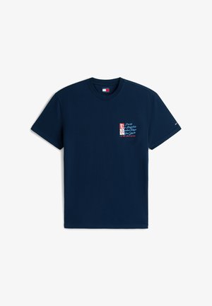 Tommy Jeans, - T-shirt z nadrukiem