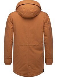 Brūna kapuce ķermenis ar gludu tekstūru, vidēja garuma dizains un elastīgas aproces. Iekļauj centrālo šuvi un logotipa uzšuvumu uz vienas piedurknes.