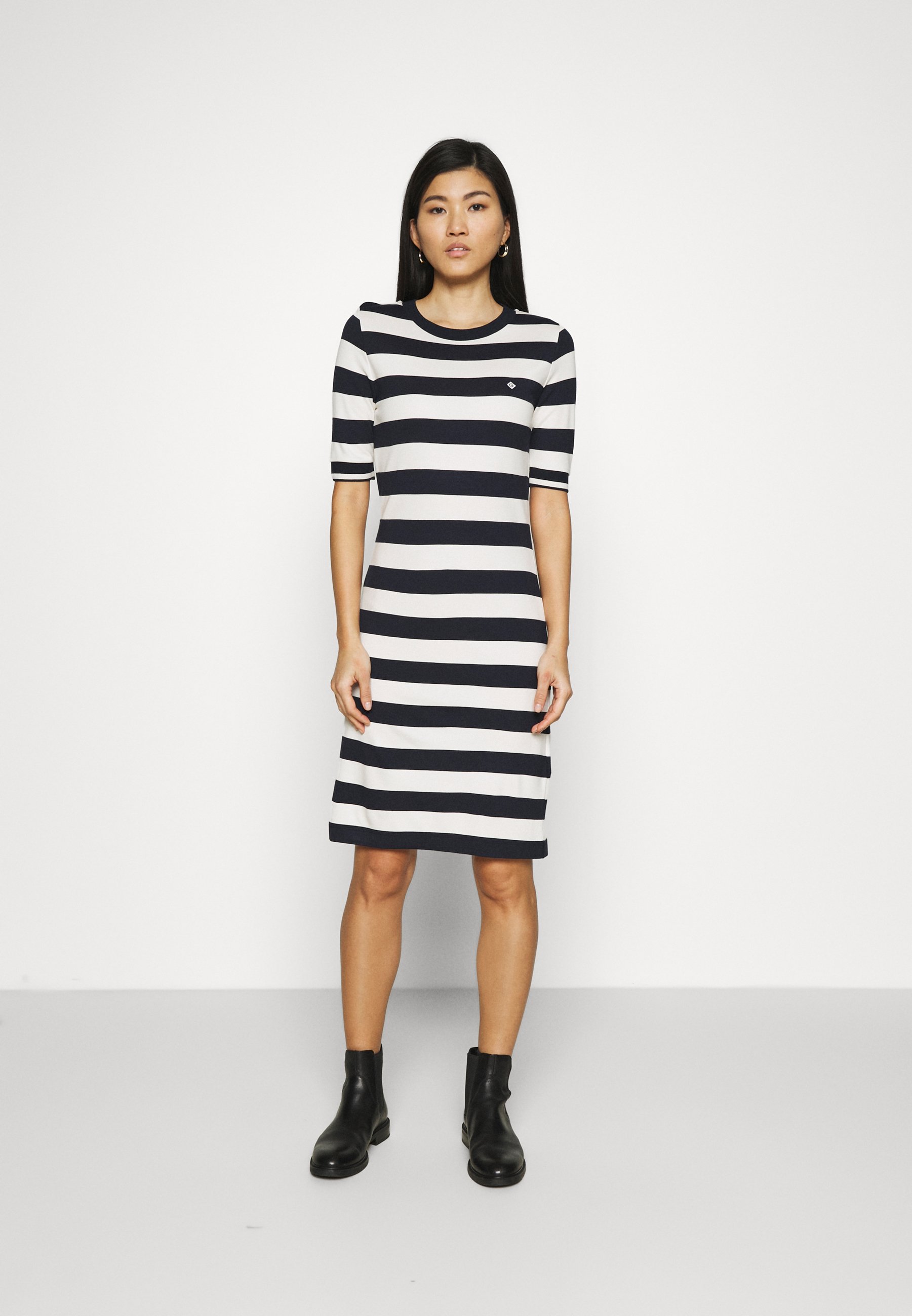 GANT BAR STRIPED DRESS - Jersey dress 