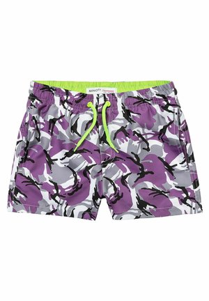 ELASTIC WAIST AND PRINT ALL OVER - Shorts - purple