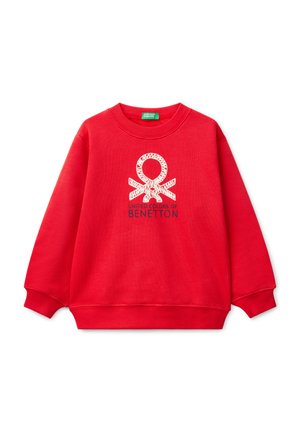 WITH PRINT. - Sweatshirt - red
