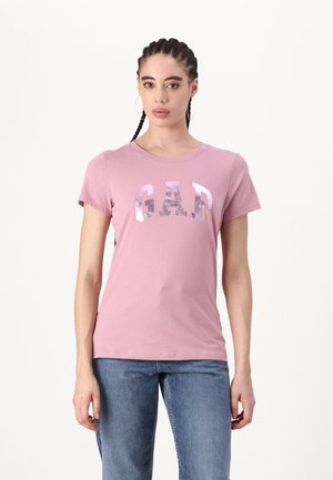 GAP TEE - Majica kratkih rukava s printom - lilas pink