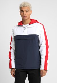 Urban Classics - HOODED JACKET - Jas - navy/white/firered Miniatuurafbeelding 1