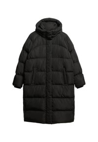 Superdry & Co LONGLINE HOODED PUFFER - Wintermantel - black