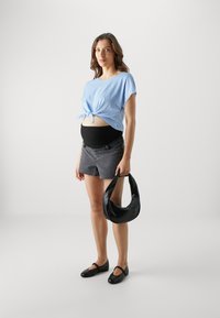 Even&Odd Maternity 2 PACK - T-paita - light blue/black