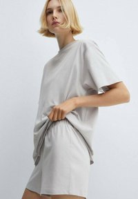 Mango Pyjama set - mottled light grey