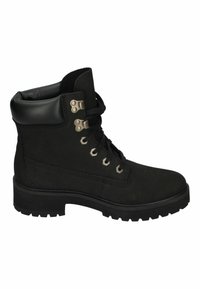 Timberland Enkellaarsjes met plateauzool - black