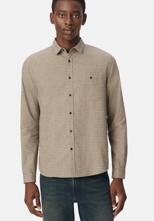 REGULAR WITH CHECK PATTERN - Camicia - beige foncé