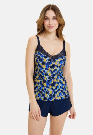 CAMISOLE CÉLIA - Camiseta de pijama - fleurs bleues jaunes