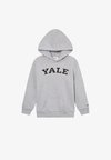YALE HOODIE UNISEX - Sportinis megztinis - light grey melange/black