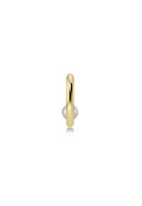 EDBLAD MODERNIST PEARL HOOPS LARGE - Auskarai - gold-coloured