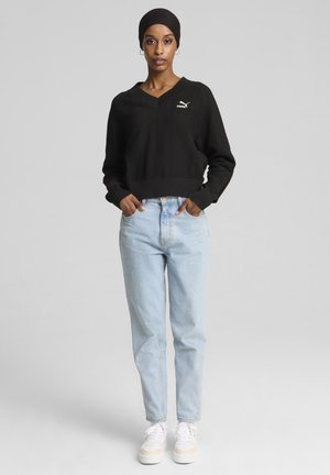 V-NECK  - Svetrík - black